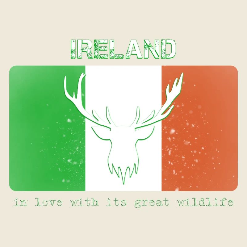 FAUNE ET DE LA FLORE D’IRLANDE Drapeau de l’Irlande