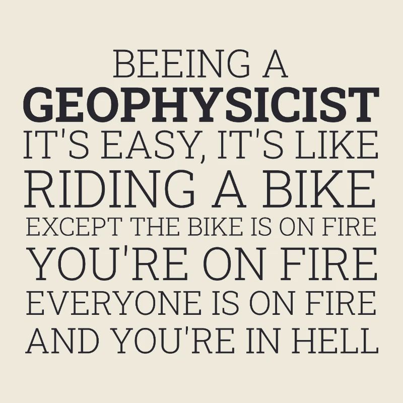 Géophysicien à vélo Géophysique