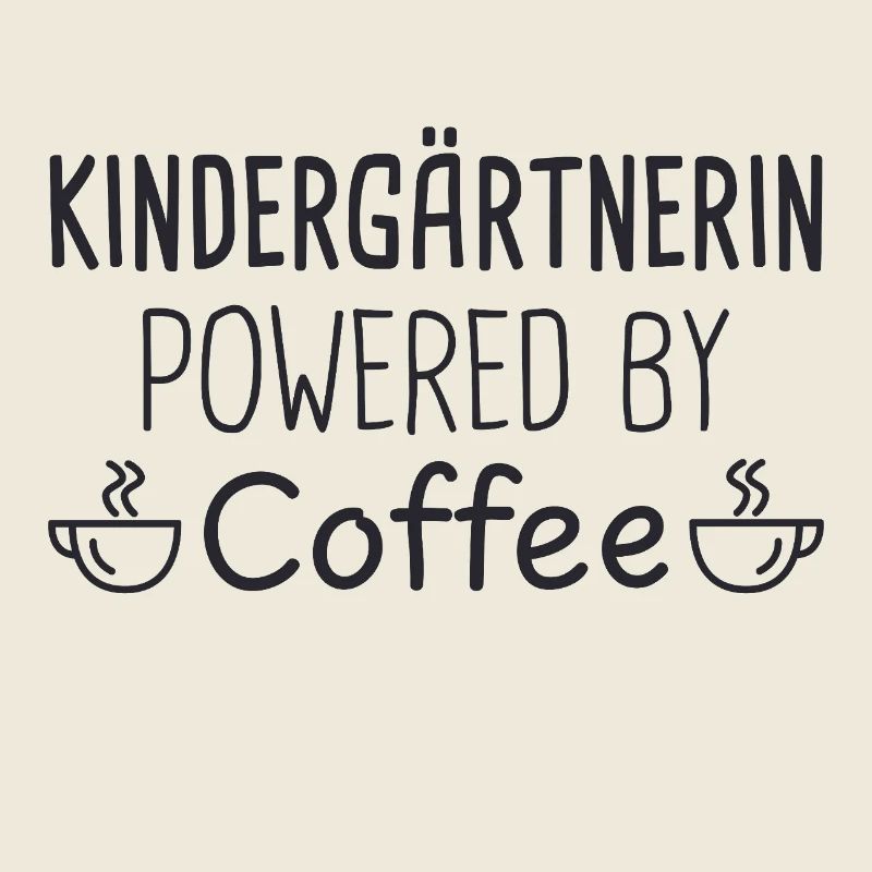Enseignant de maternelle alimenté par le café Maternelle