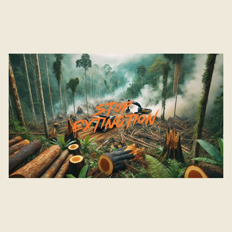 Stop Extinction: Waldschutz Design