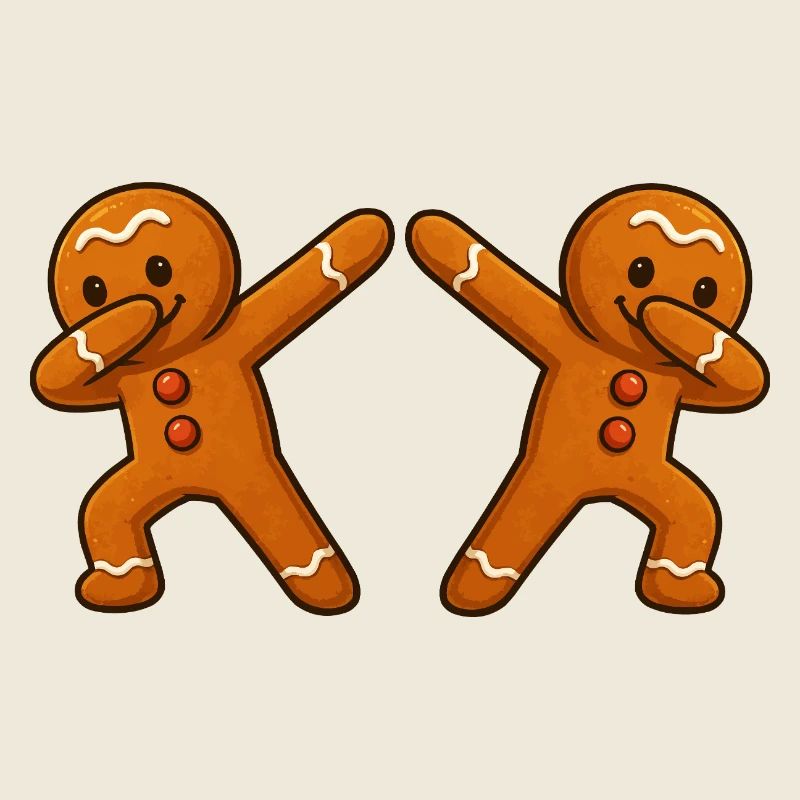 Gingerbread Man Dabbing 2