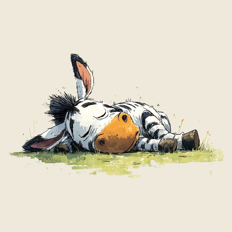 Sleeping Zebra