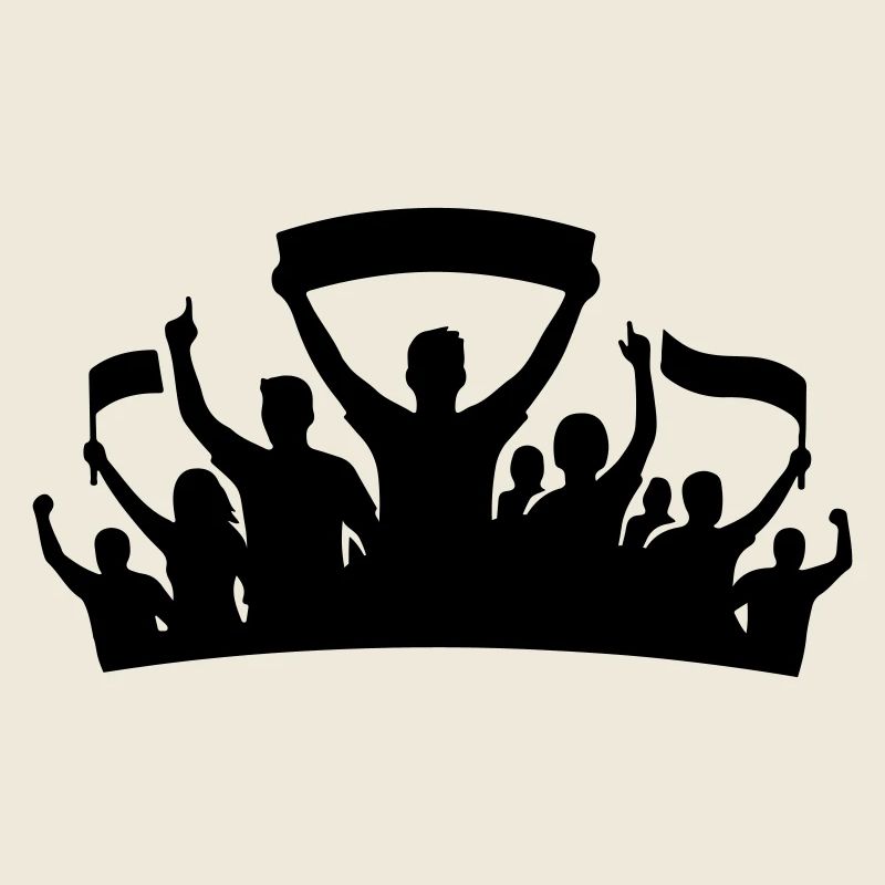 Fans Group Silhouette