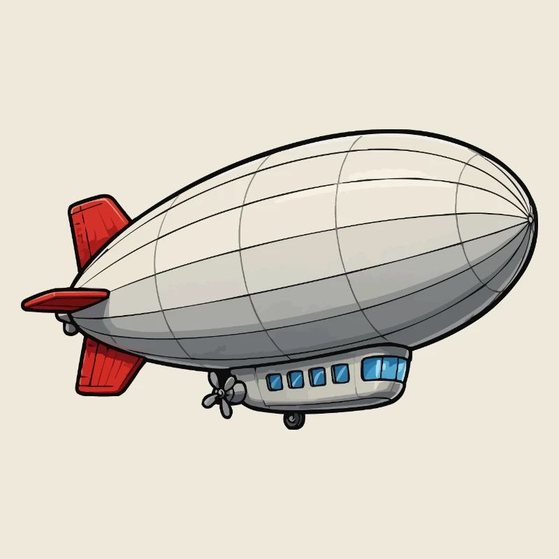 Luftschiff Cartoon Zeppelin
