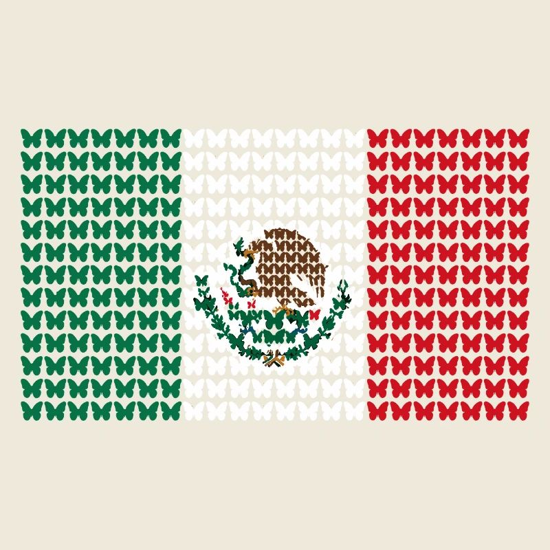 Motif de drapeau raster du Mexique