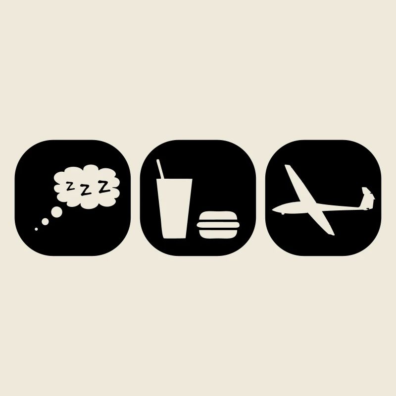 eat sleep gliding glider pilot