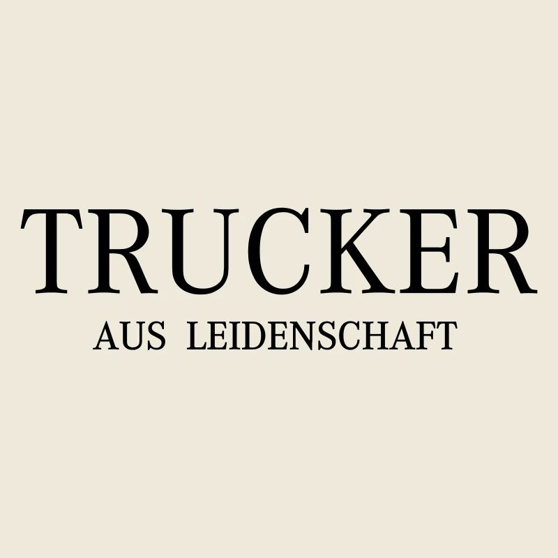 Schriftzug Trucker