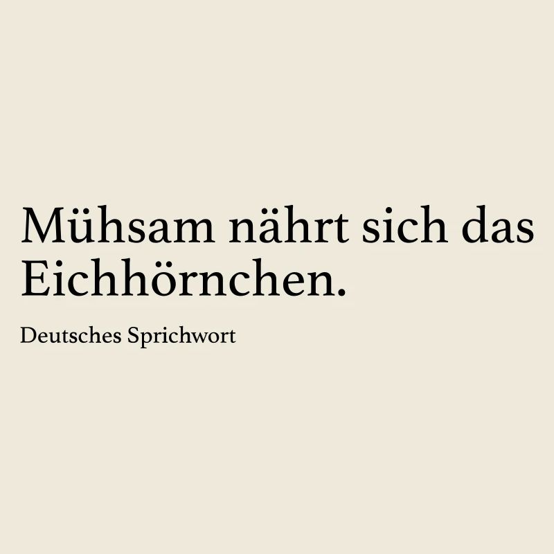 Mühsam nährt sich das Eichhörnchen.