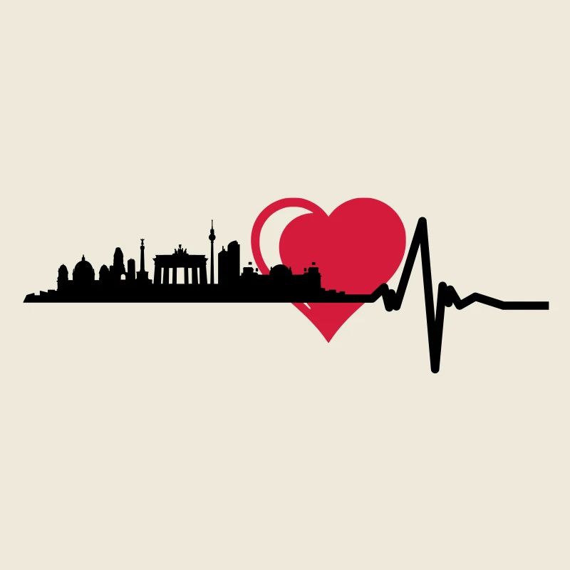 Berlin skyline central cardiac pulse