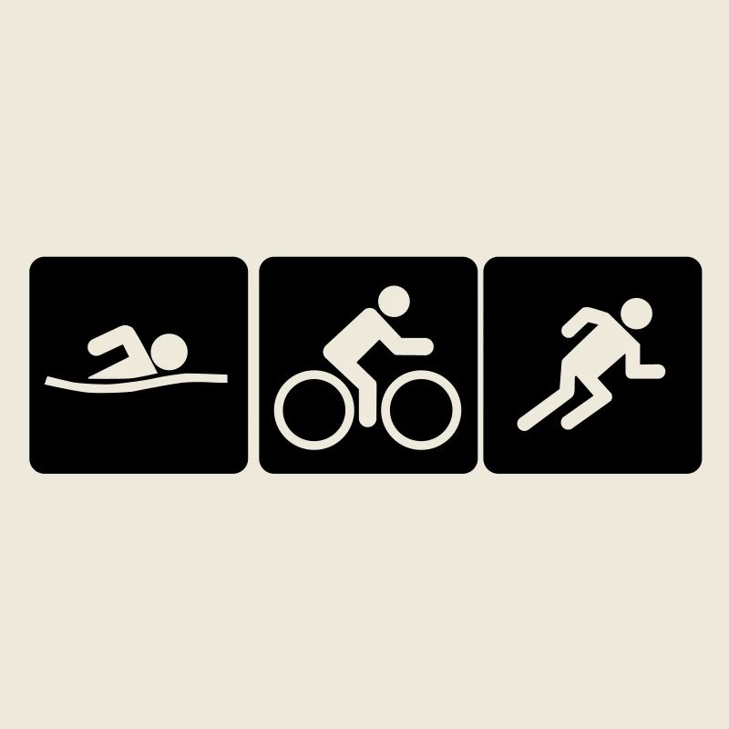 Course de vélo de triathlon