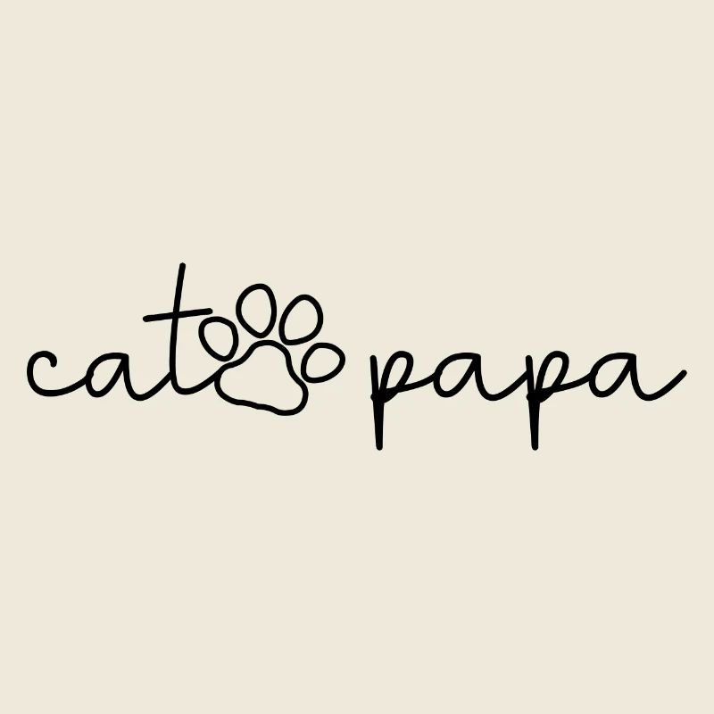 Cat Papa - Mignon Paw Cat Lover Papa Propriétaire de chat