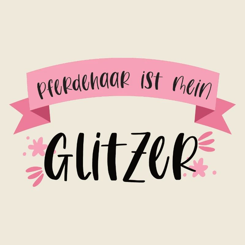 Pferd Reiten Glitzer Pferdehaar Pferde Geschenk