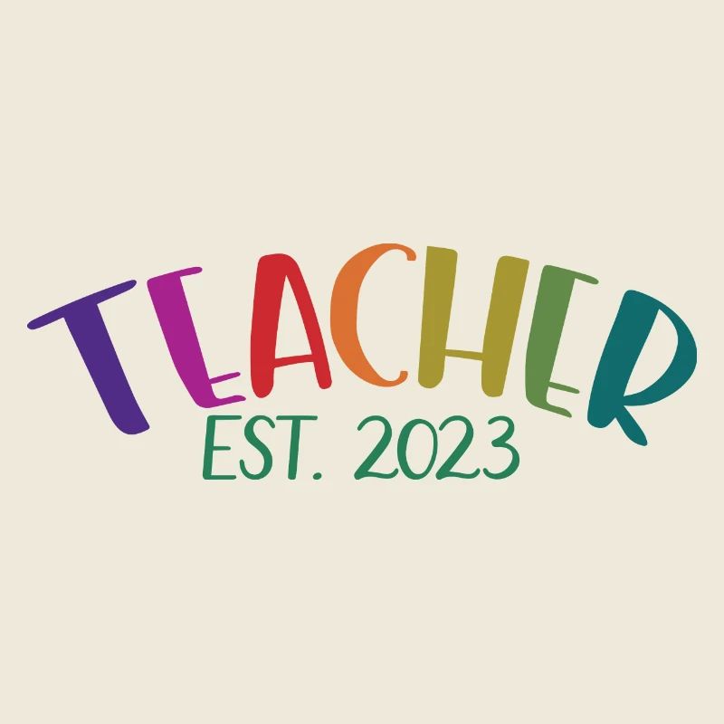 Enseignant Est. 2023 Diplôme d’enseignant Cadeau d’enseignant