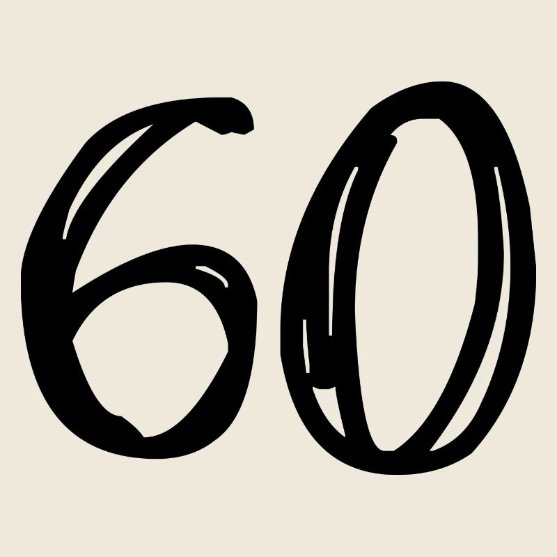 60 ANS. 60e ANNIVERSAIRE. ANNIVERSAIRE 60 ANS. AN