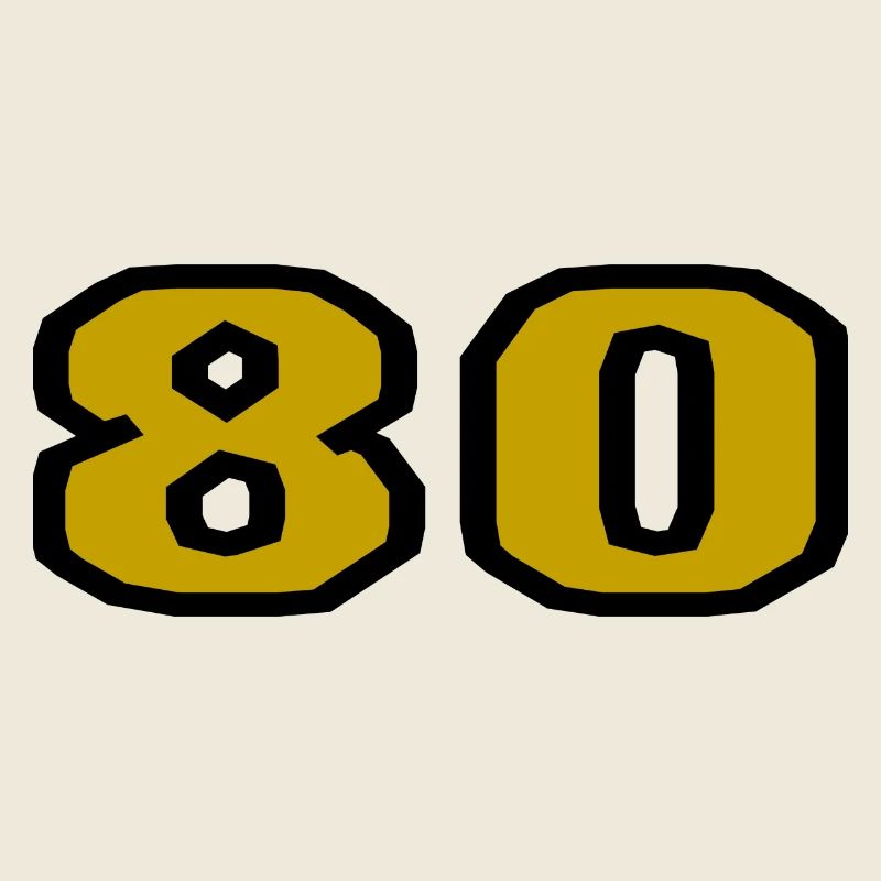80. 80 JAHRE. 80-JÄHRIGES JUBILÄUM. 80. GEBURTSTAG.