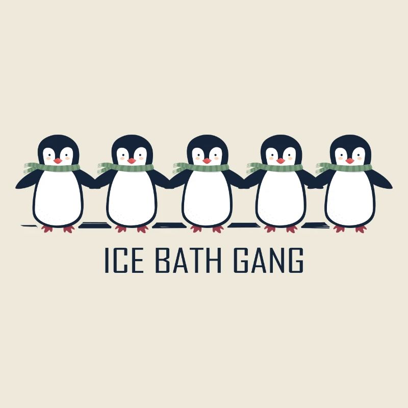 eisbader winterbader pinguin eisbaden