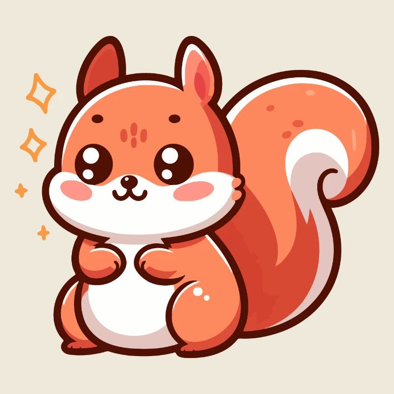 Mignon petit écureuil