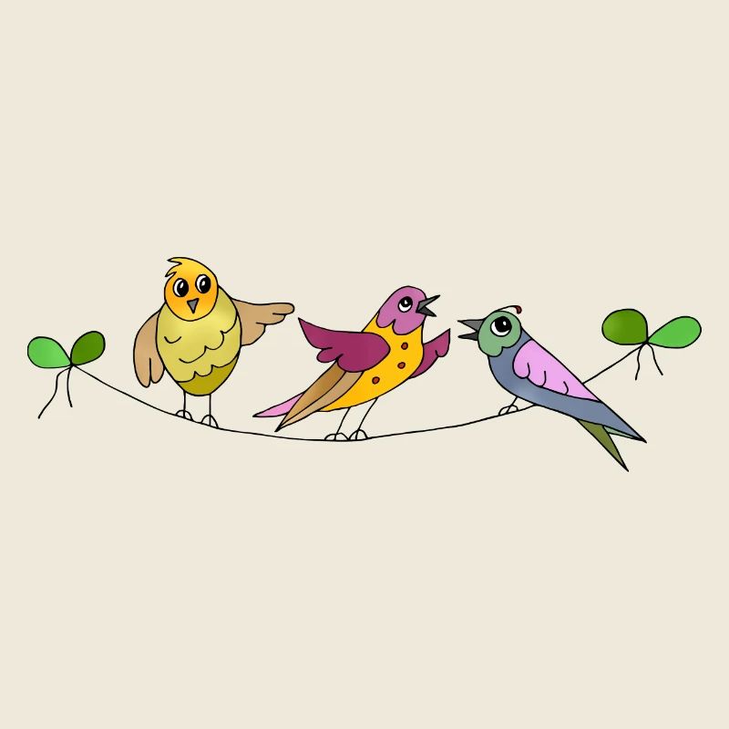 Bunte Vögel