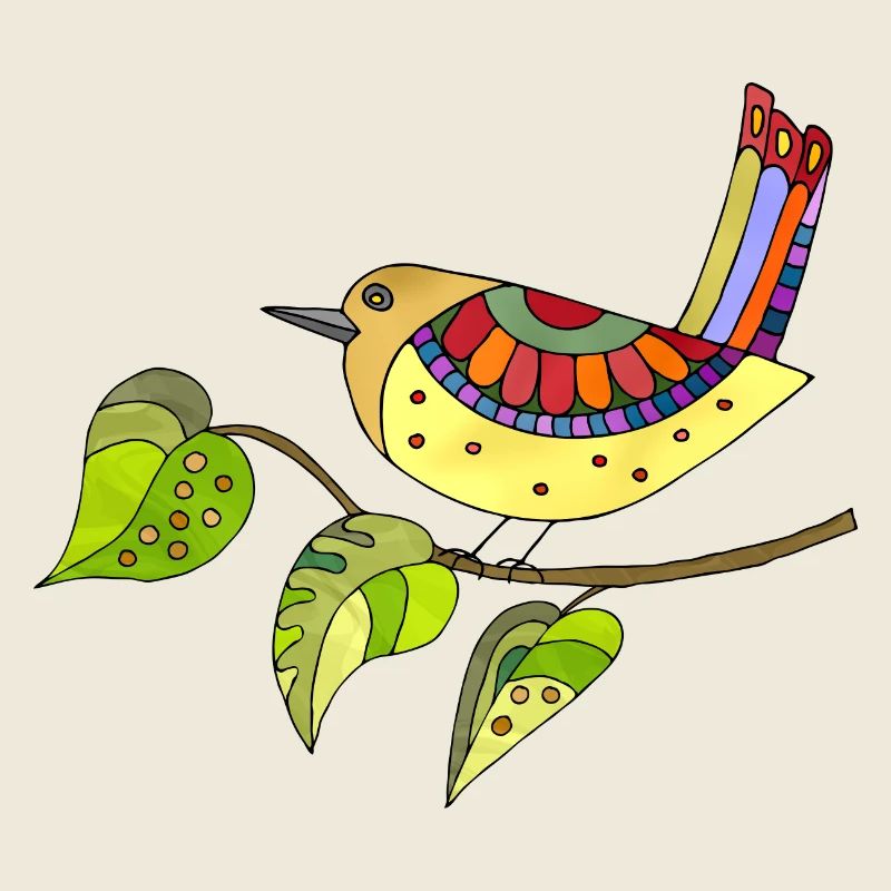 Colorful bird