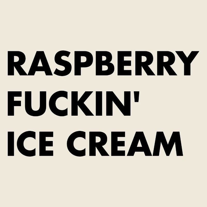 Raspberry Cream - Black Lettering