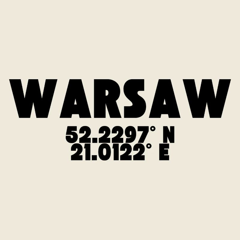 Varsovie / Varsovie - Conception avec coordonnées