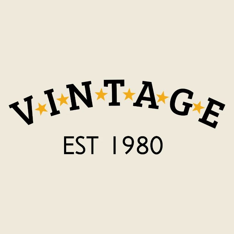 Vintage ist 1980er Jahre