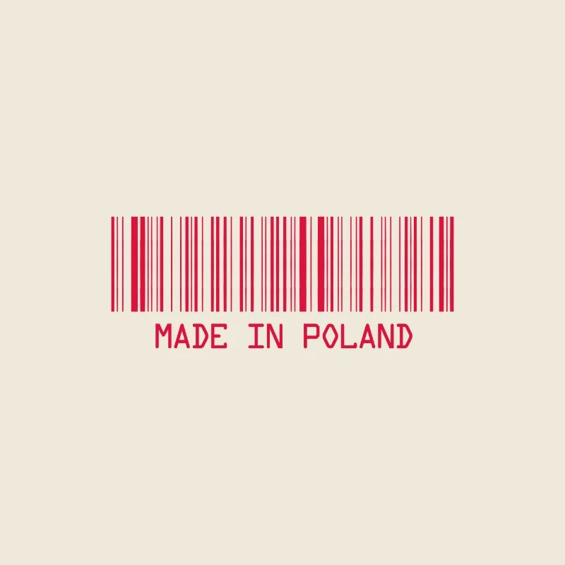 Made in Poland - Polska - Polen - Barcode - Strich