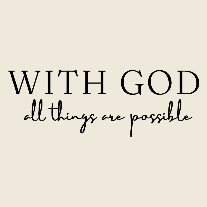 With God, everything is possible