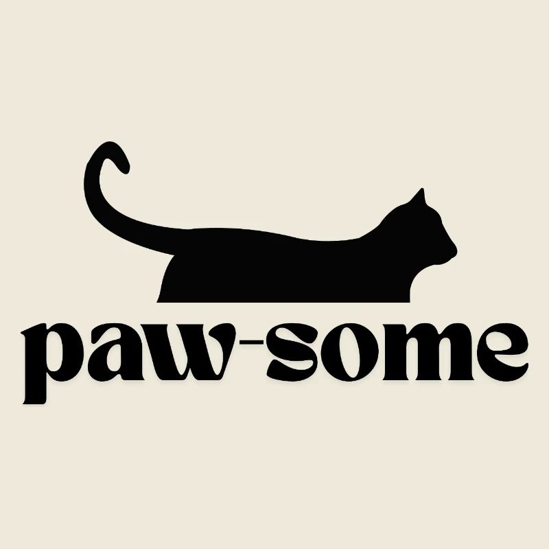 Paw-Some! T Shirt für alle Katzen-Fans