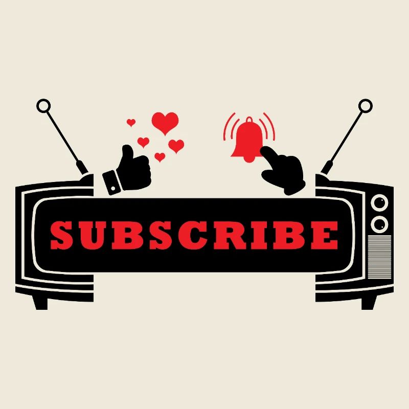 Heart and Bell Subscribe Icon Design