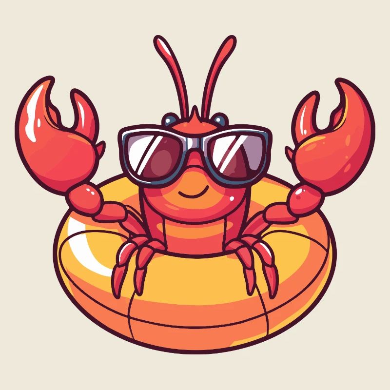 Lobster Crab Comic Cool
