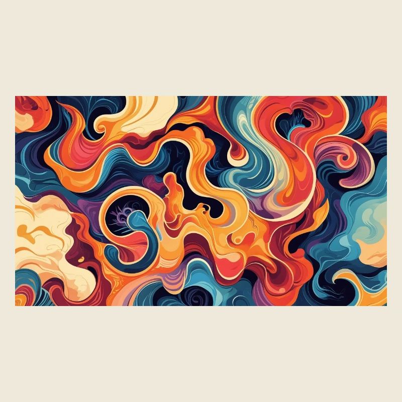Vibrant Fluid Abstract Artwork