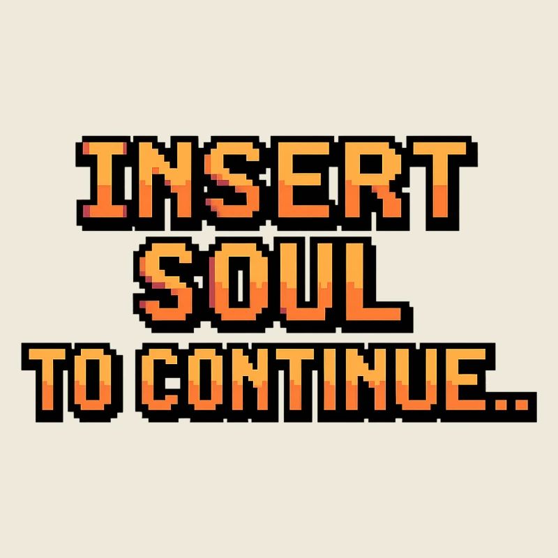 Conception de continuation de l’âme pixélisée