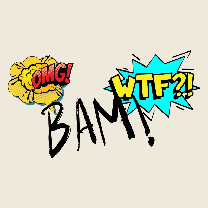 Comic Explosive OMG WTF Exclamations