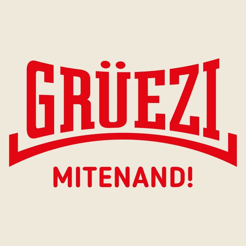 Grüezi Mitenand! (Switzerland / Concave / Red)