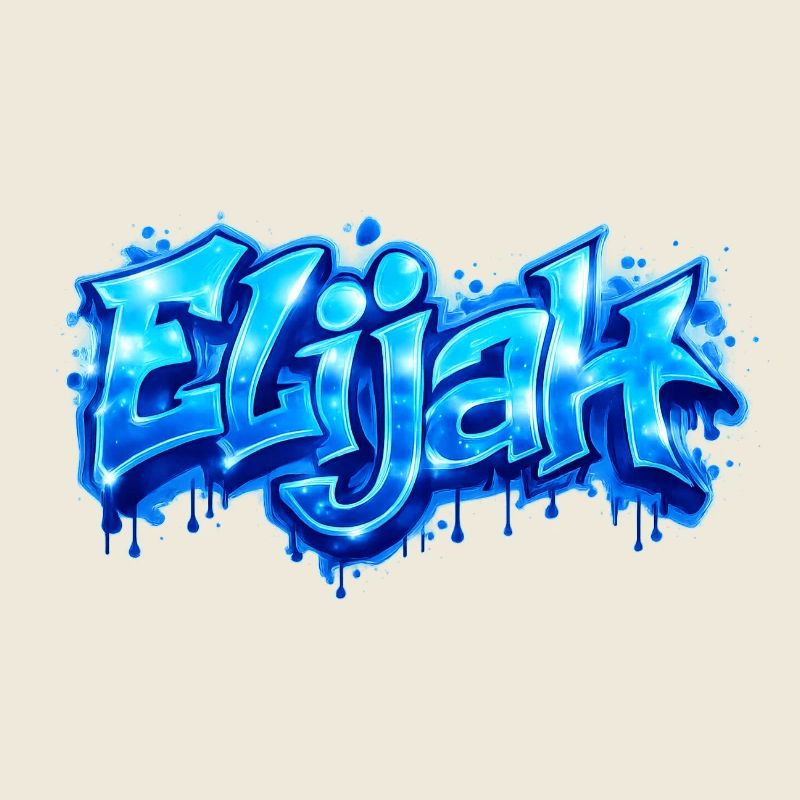 ELIJAH GRAFFITI NAME FOR PERFECT GIFT PRINTABLE