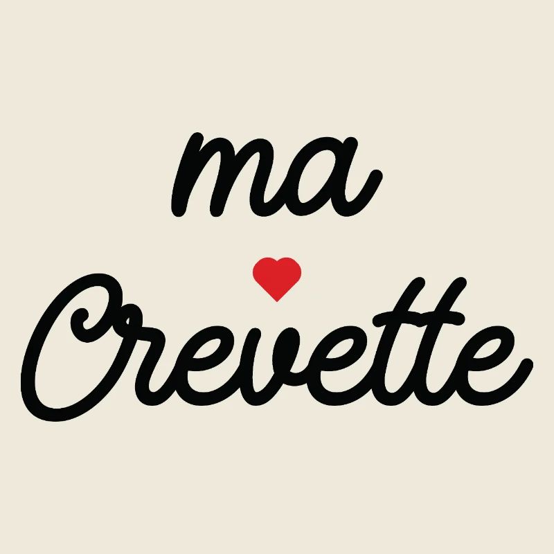 Ma Crevette Coeur Script Tee