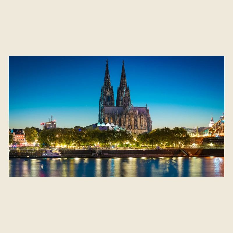 Kölner Dom Abendlicht Silhouette