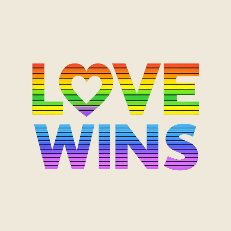 Liebe gewinnt Stolz Regenbogen