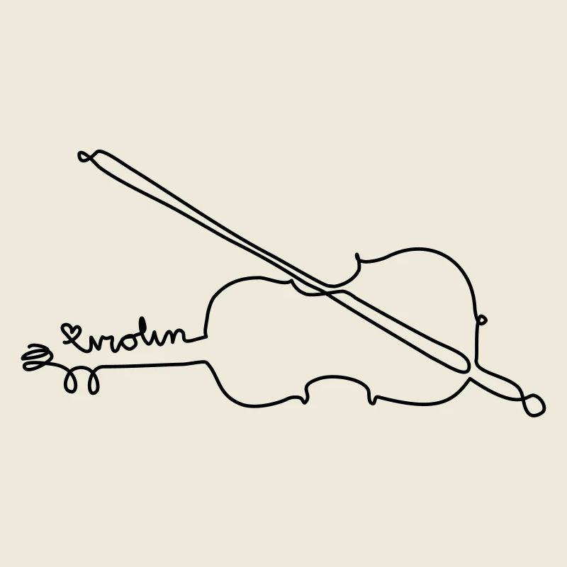 one line violin