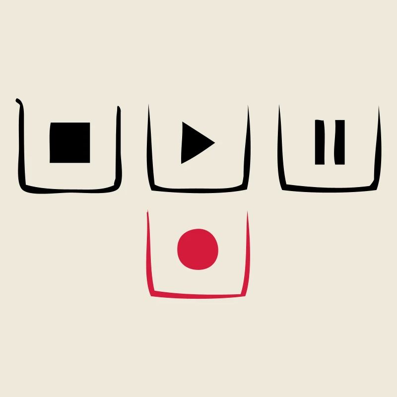 spielen Pause Stopp rec