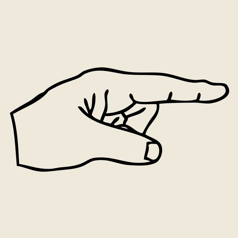 Zeigefinger der Hand Fingerspitze