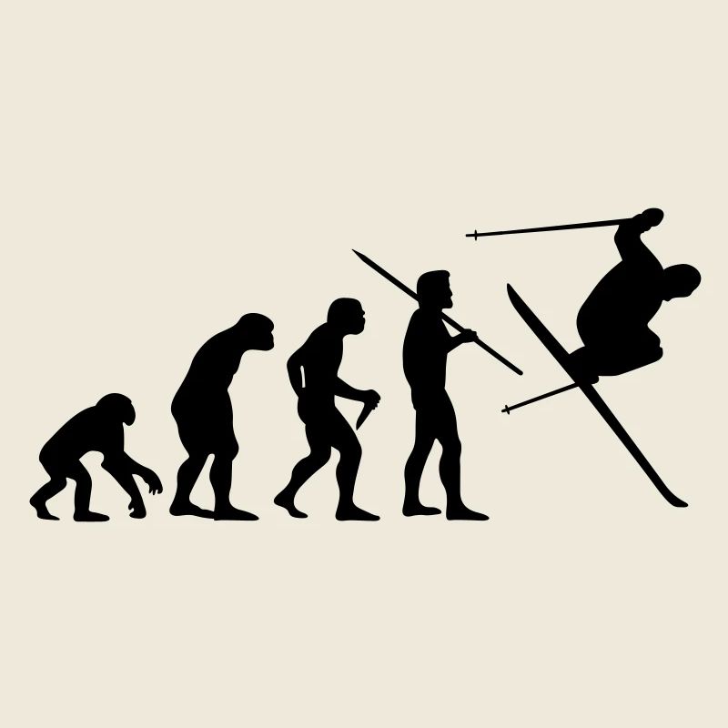 Evolution of Man - Skier #1
