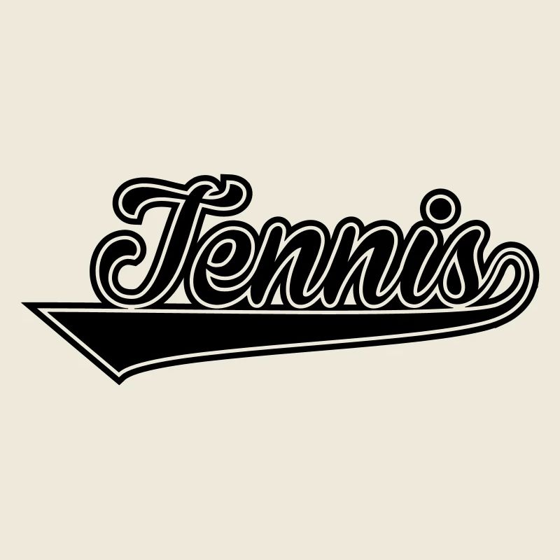 tennis Schriftzug