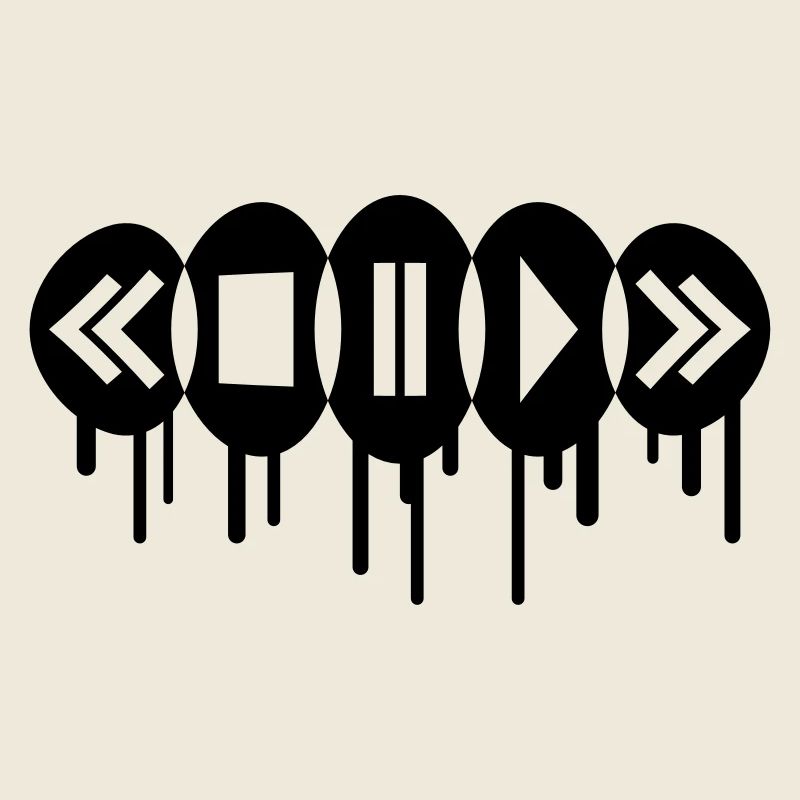 Music Player Graffiti Logo