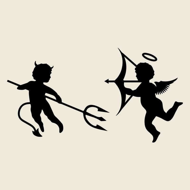 A little devil and a little angel