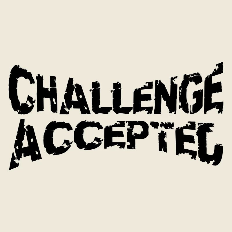 Cooler Stempel Challenge Accepted