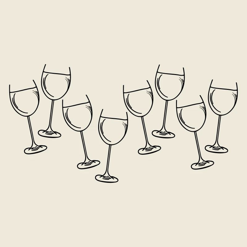 Wein glaeser sekt