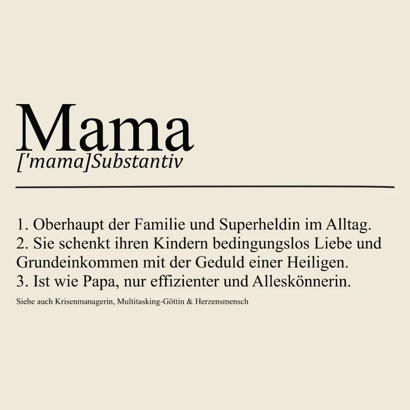 Mama lustige Definition Geschenk Muttertag