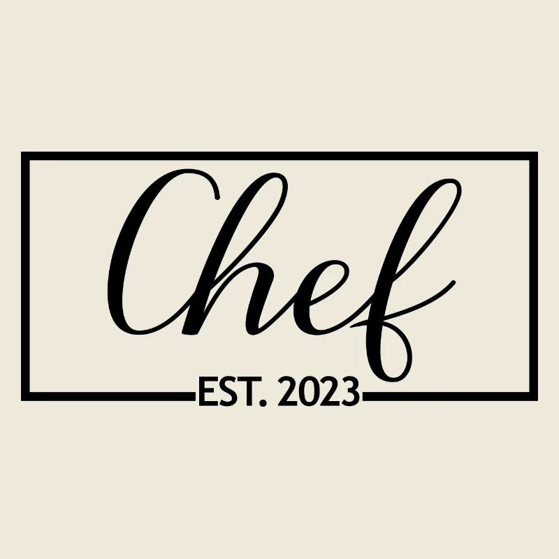 Chef Est. 2023 Graduated Chef Culinary Art Student